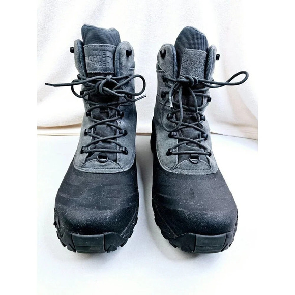 The North Face size 14 Men's Chilkat IV Waterproof Boots Heat Seeker Gray Suede - Picture 10 of 16